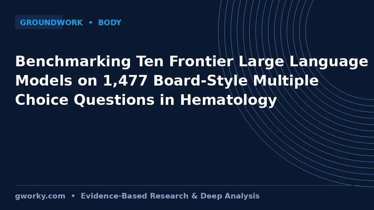Benchmarking 10 Frontier LLMs on Hematology Exams