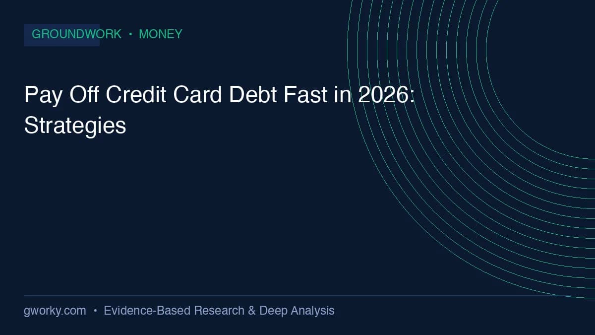 How to Pay off Credit Card Debt Fast in 2026: Mathematical Optimization and Repayment Frameworks How to Pay off Credit Card Debt Fast in 2026: Mathematical Optimization and Repayment Frameworks