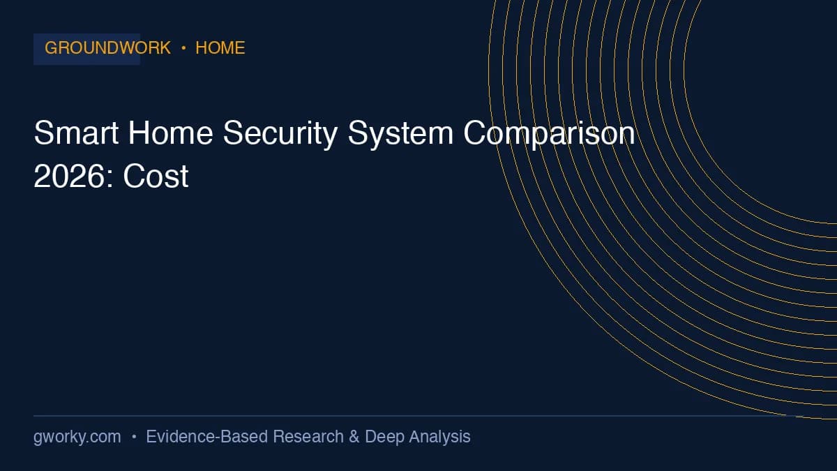 Smart Home Security System Comparison 2026: Cost