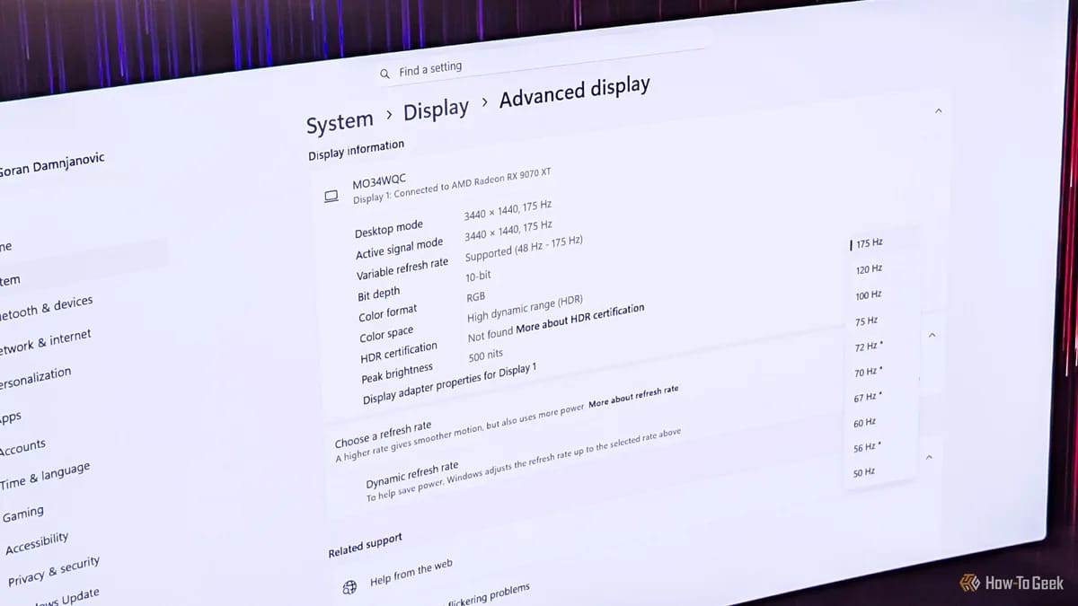 Why windows resets your monitor to 60Hz and how to fix it